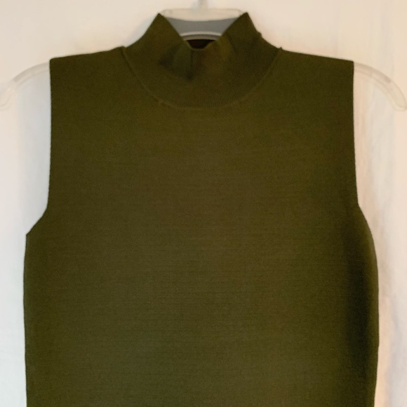 House of Harlow 1960 mock neck knit bodycon sleeveless midi dress - Picture 4 of 7